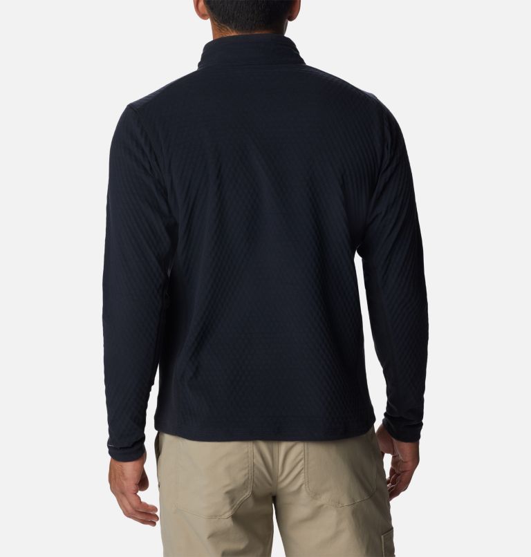 Men's Overlook Pass Half Zip Shirt, Color: Black, image 2