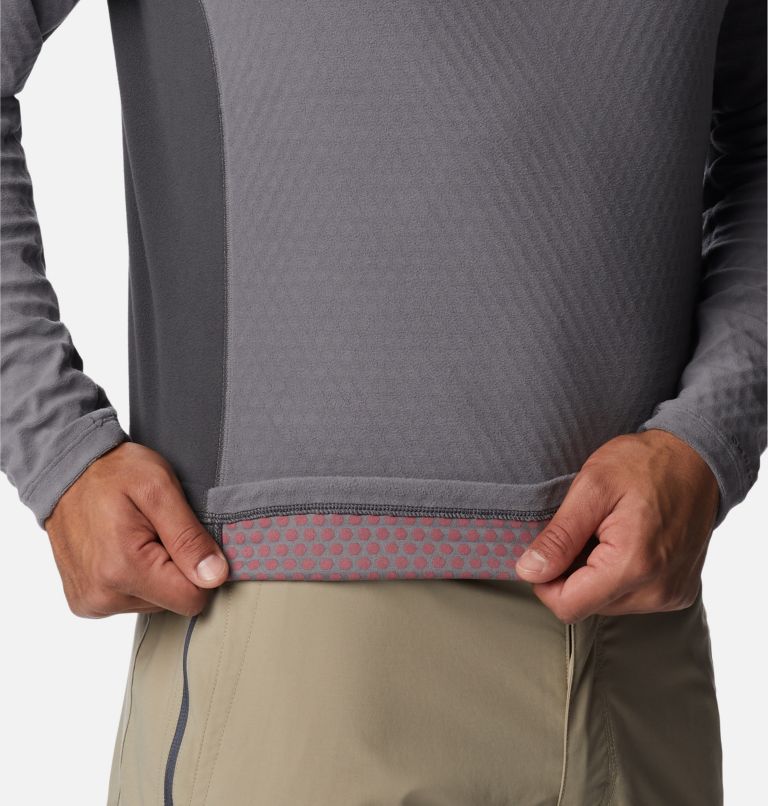 Men's Overlook Pass Half Zip Shirt, Color: City Grey, Shark, image 5