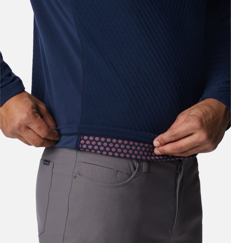 Thumbnail: Men's Overlook Pass Half Zip Shirt, Color: Collegiate Navy, image 5