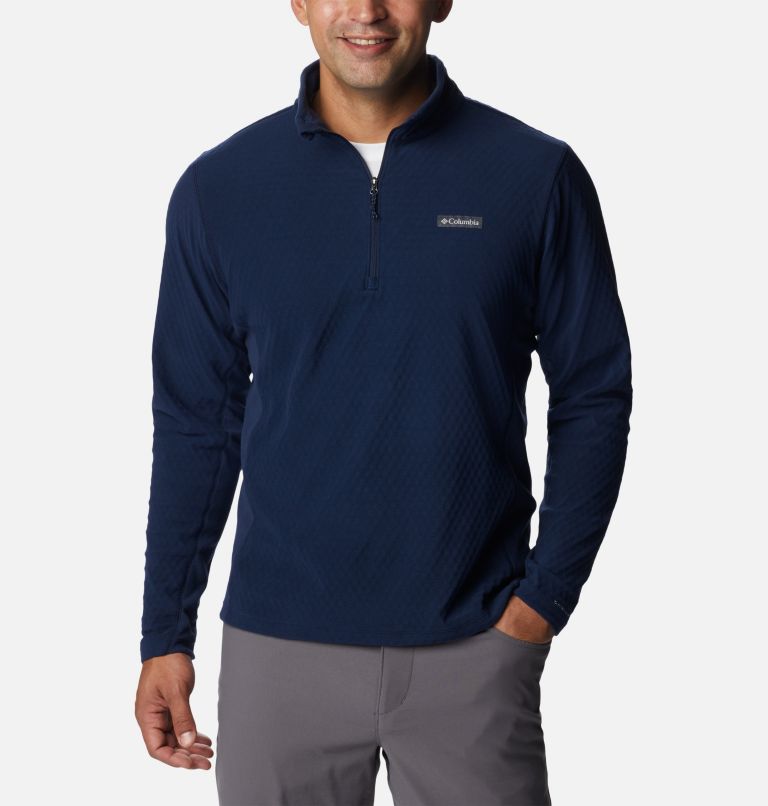 Men's Overlook Pass Half Zip Shirt, Color: Collegiate Navy, image 1