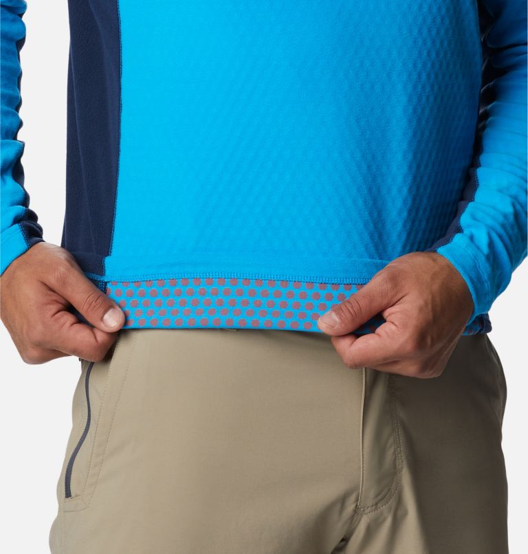 Haut à demi-zip Overlook Pass Homme, Color: Compass Blue, Collegiate Navy, image 5