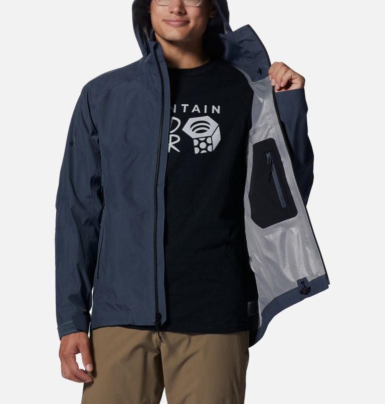 Thumbnail: Men's Trailverse GORE-TEX Jacket, Color: Blue Slate, image 9