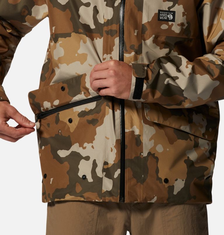 Men's LandSky GORE-TEX Jacket, Color: Corozo Nut Pines Camo Print, image 7