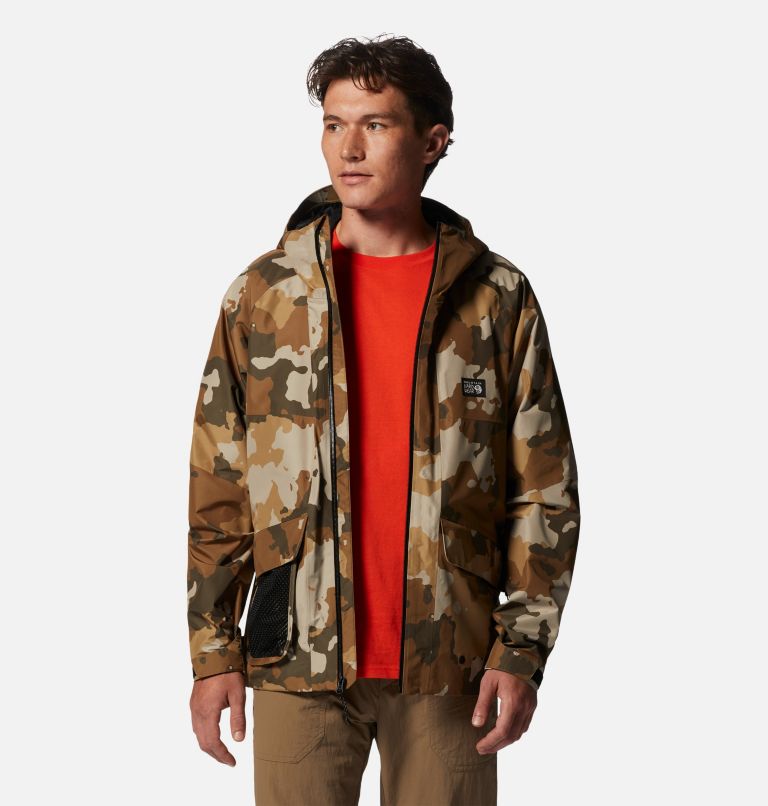 Men's LandSky GORE-TEX Jacket, Color: Corozo Nut Pines Camo Print, image 9