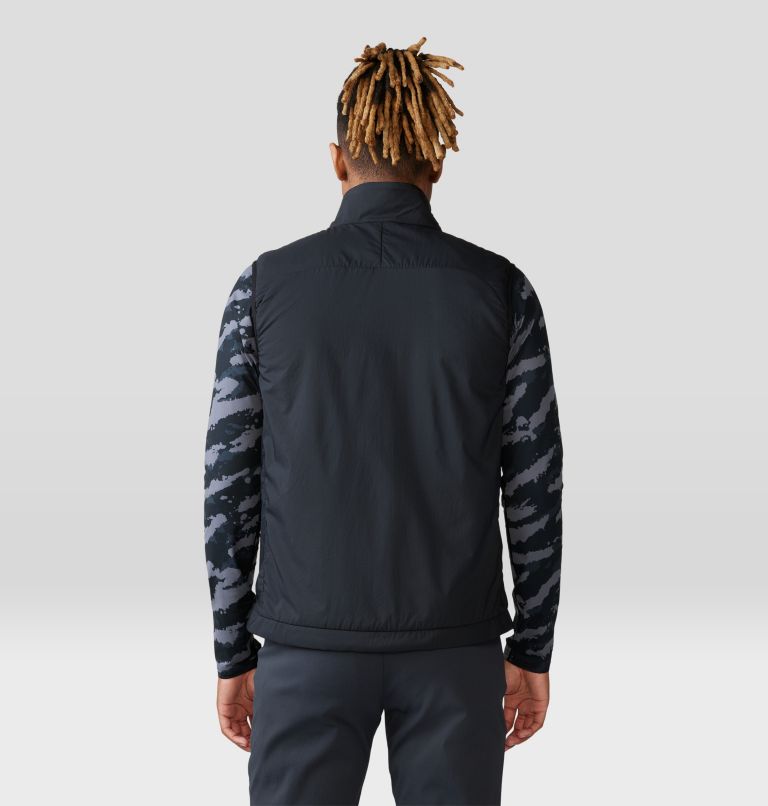 Thumbnail: Men's Kor Airshell Warm Vest, Color: Black, image 2