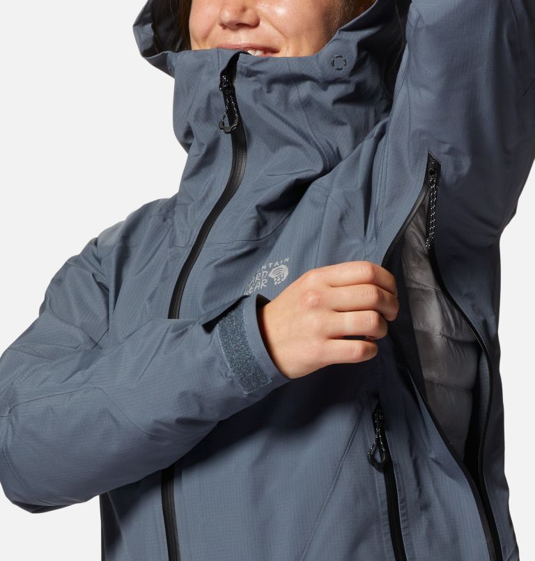 Fabletics GIANA Jacket Light haze Grey Weather Resistant Womens