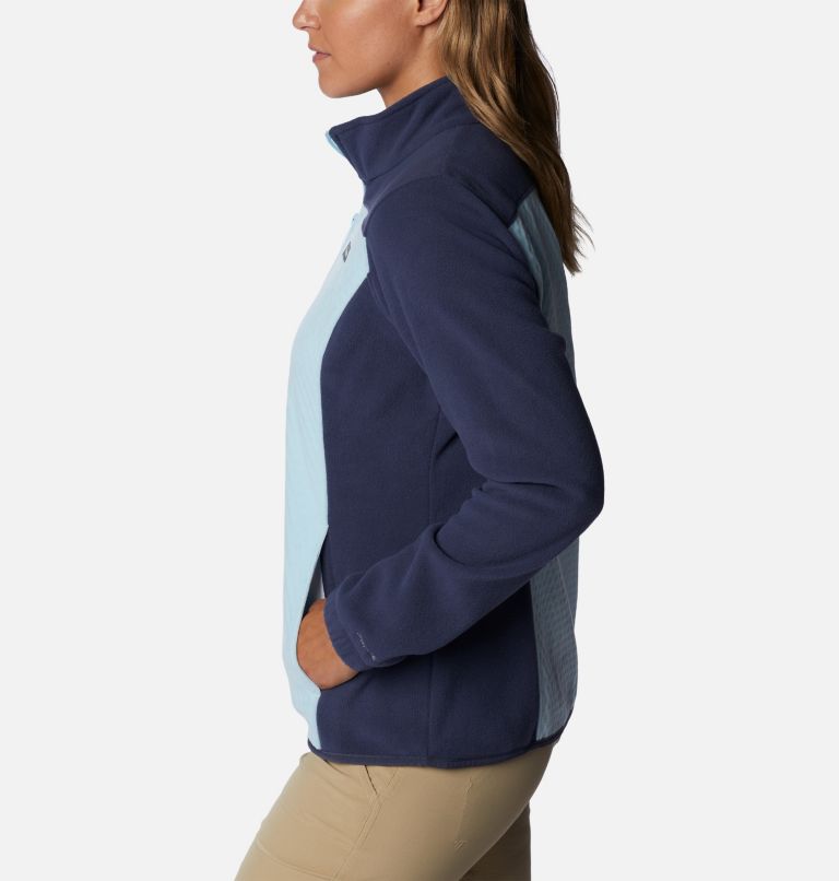 Thumbnail: Women's Overlook Trail Full Zip Jacket, Color: Spring Blue, Nocturnal, image 3