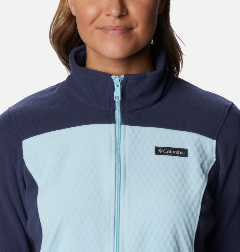 Women's Overlook Trail Full Zip Jacket, Color: Spring Blue, Nocturnal, image 4