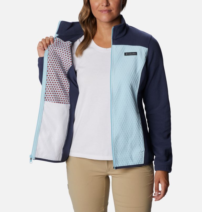 Thumbnail: Women's Overlook Trail Full Zip Jacket, Color: Spring Blue, Nocturnal, image 5