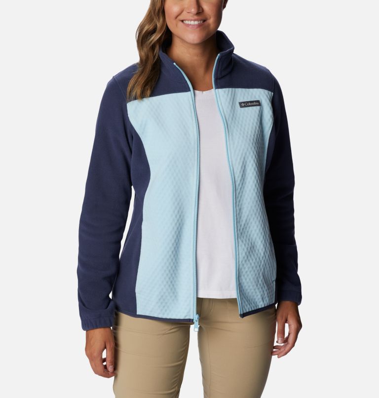 Thumbnail: Women's Overlook Trail Full Zip Jacket, Color: Spring Blue, Nocturnal, image 7