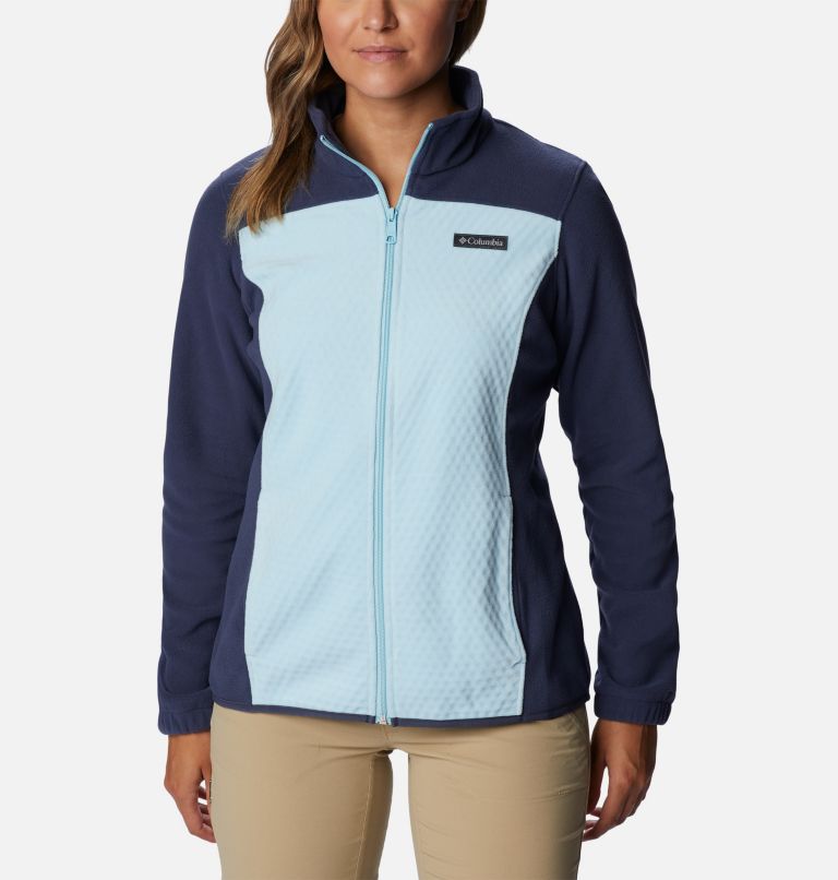 Thumbnail: Women's Overlook Trail Full Zip Jacket, Color: Spring Blue, Nocturnal, image 1