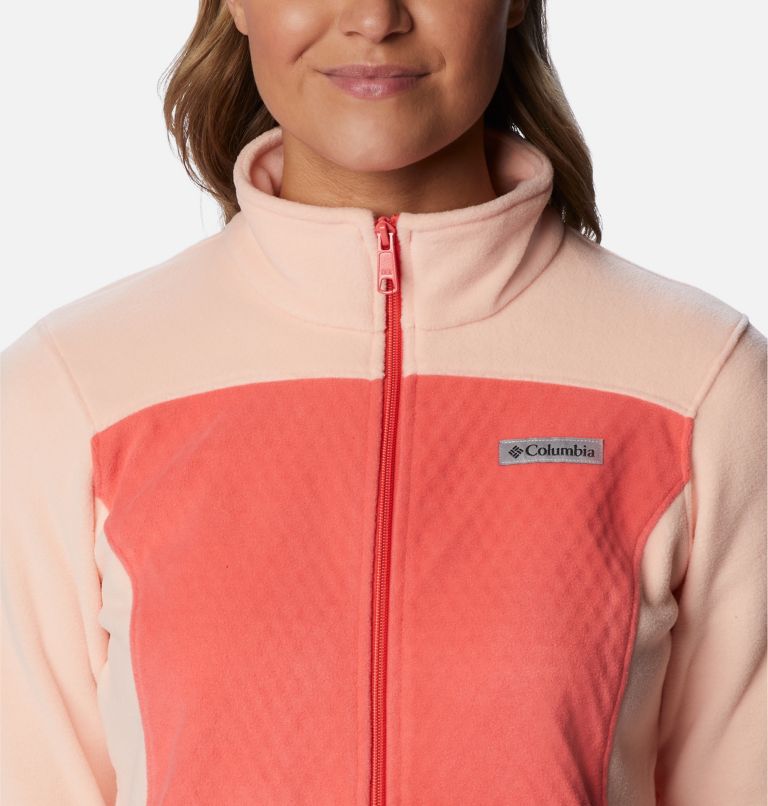 Thumbnail: Women's Overlook Trail Full Zip Jacket, Color: Blush Pink, Peach Blossom, image 4