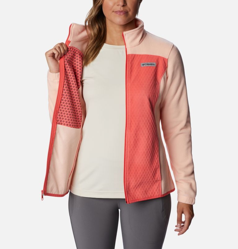Women's Overlook Trail Full Zip Jacket, Color: Blush Pink, Peach Blossom, image 5