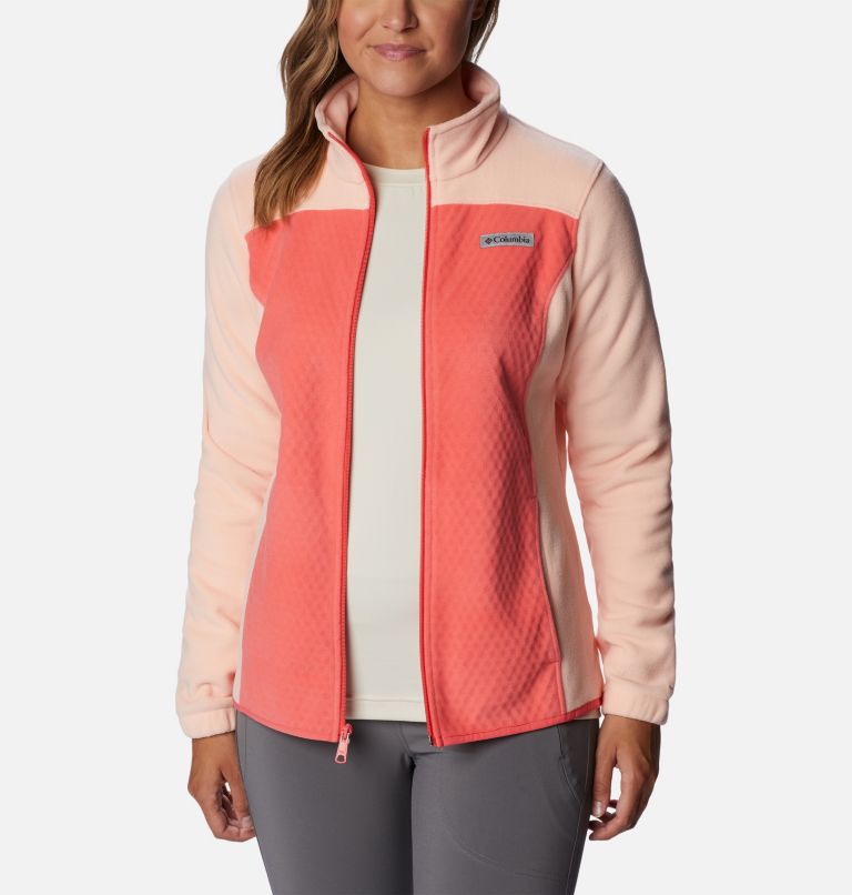 Women's Overlook Trail Full Zip Jacket, Color: Blush Pink, Peach Blossom, image 7