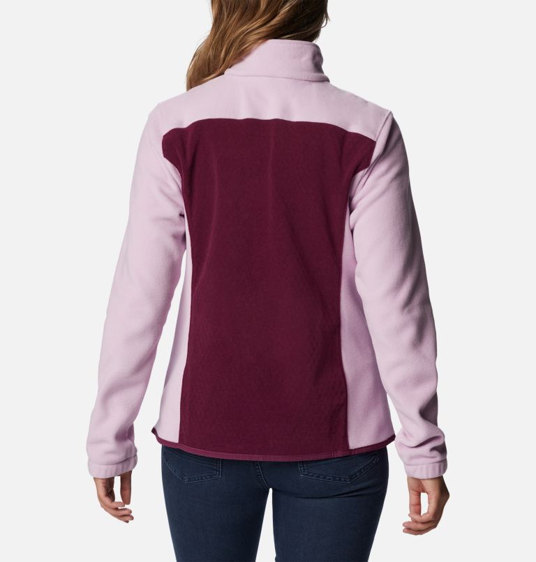 Women's Overlook Trail Full Zip Jacket, Color: Marionberry, Aura, image 2