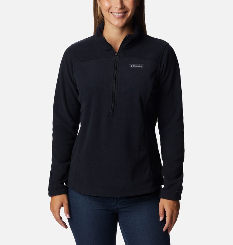 Women's Overlook Trail Half Zip Pullover, Color: Black, image 1