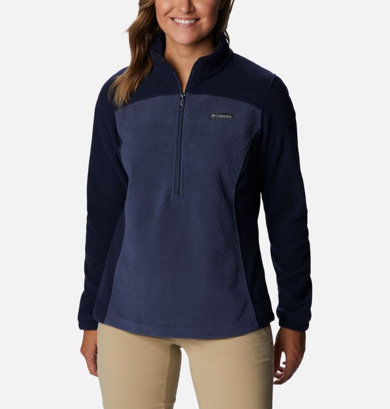 Thumbnail: Women's Overlook Trail Half Zip Pullover, Color: Nocturnal, Dark Nocturnal, image 1