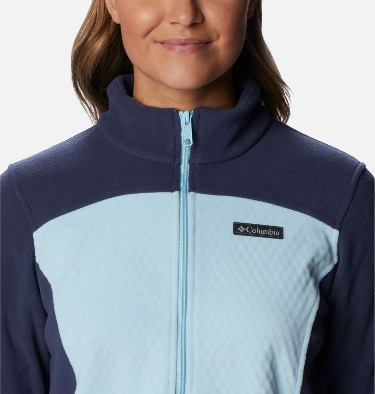 Thumbnail: Women's Overlook Trail Half Zip Pullover, Color: Spring Blue, Nocturnal, image 4
