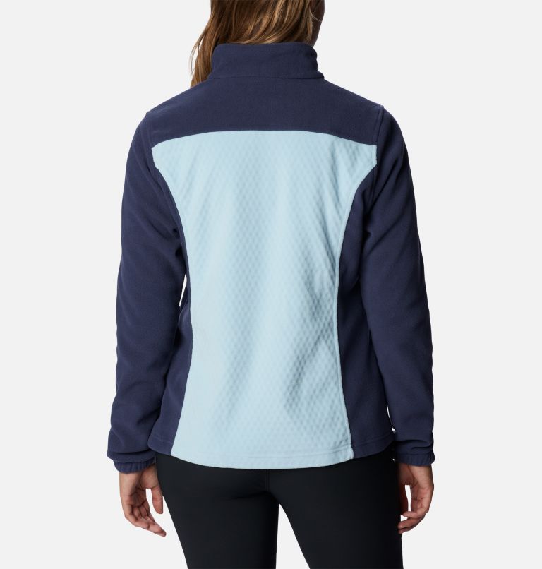 Thumbnail: Women's Overlook Trail Half Zip Pullover, Color: Spring Blue, Nocturnal, image 2