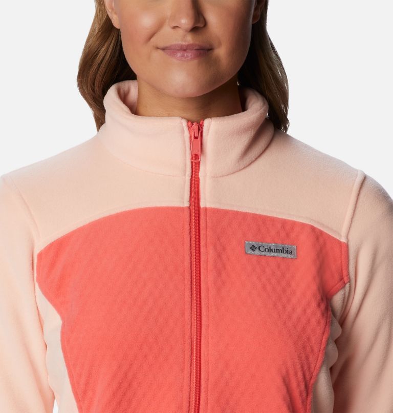 Thumbnail: Women's Overlook Trail Half Zip Pullover, Color: Blush Pink, Peach Blossom, image 4