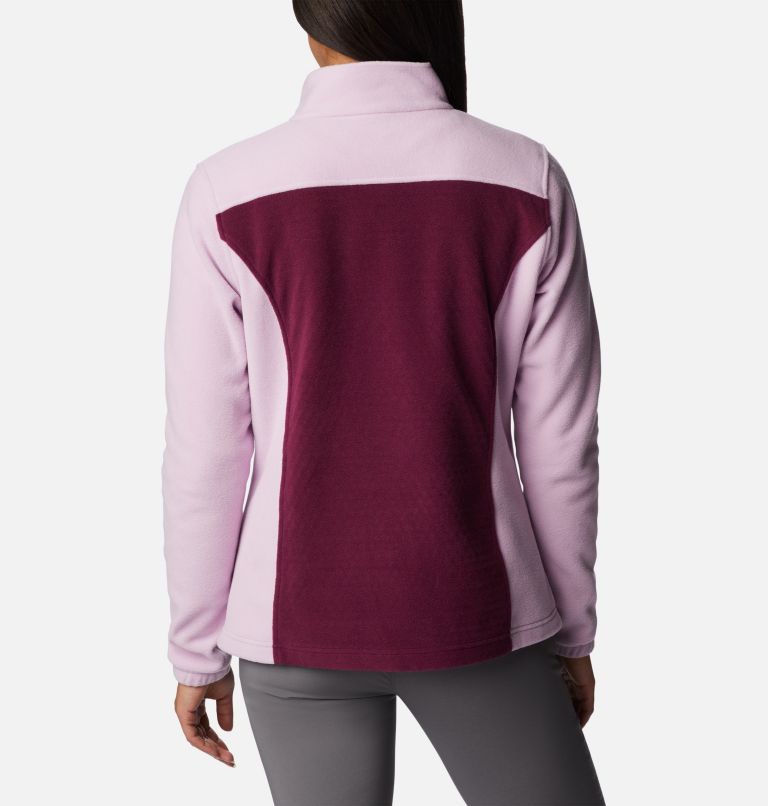 Thumbnail: Women's Overlook Trail Half Zip Pullover, Color: Marionberry, Aura, image 2