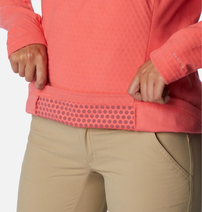 Thumbnail: Haut à demi-zip Overlook Pass Femme, Color: Blush Pink, image 5
