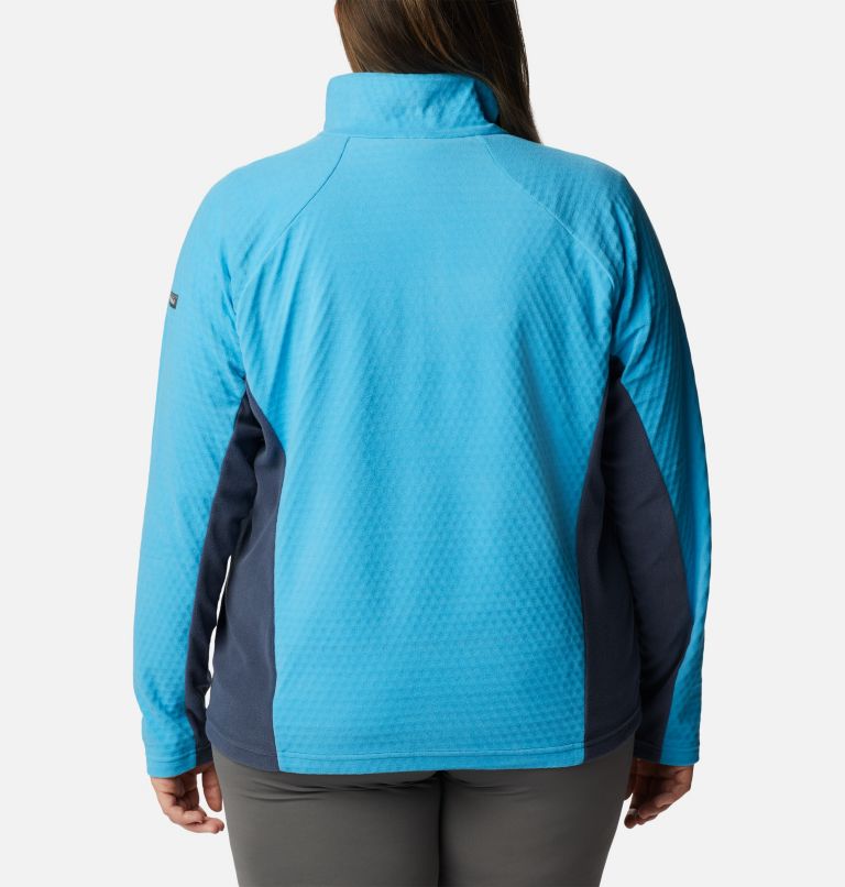 Thumbnail: Women's Overlook Pass Half Zip - Plus Size, Color: Blue Chill, Nocturnal, image 2