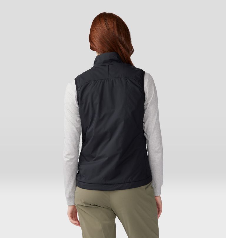Women's Kor Airshell Warm Vest, Color: Black, image 2