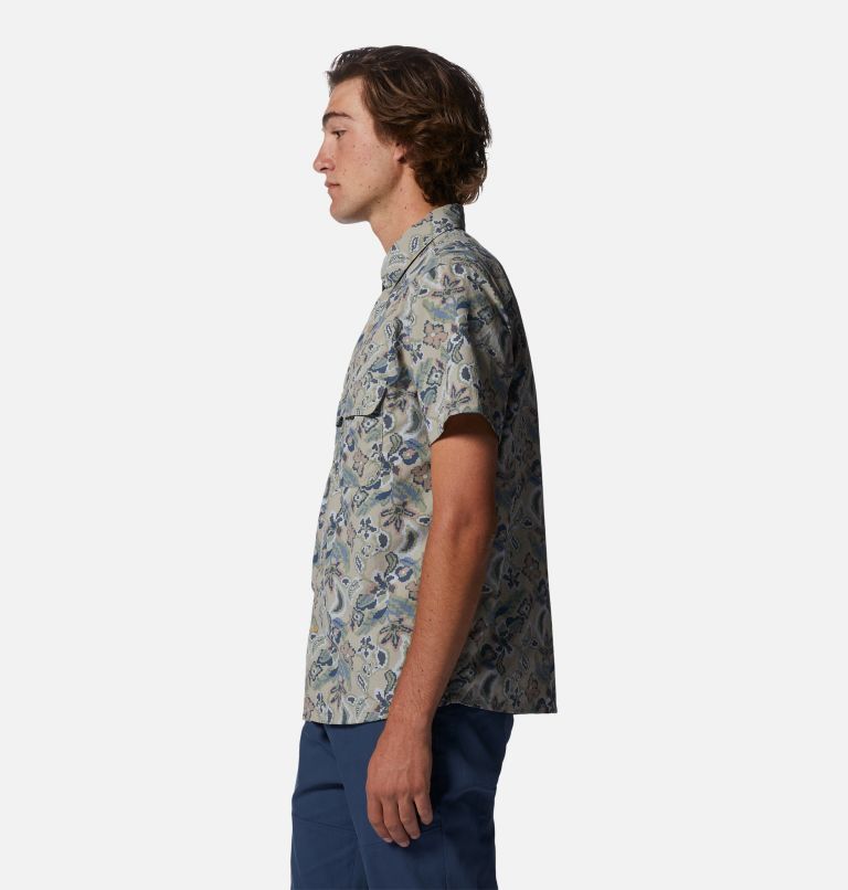 Men's Stryder Short Sleeve Shirt, Color: Badlands Kilim Floral Print, image 3