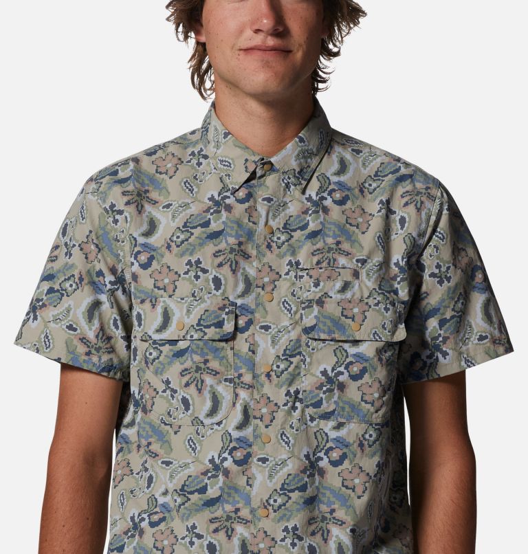 Thumbnail: Men's Stryder Short Sleeve Shirt, Color: Badlands Kilim Floral Print, image 4