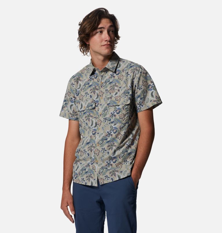 Thumbnail: Men's Stryder Short Sleeve Shirt, Color: Badlands Kilim Floral Print, image 5