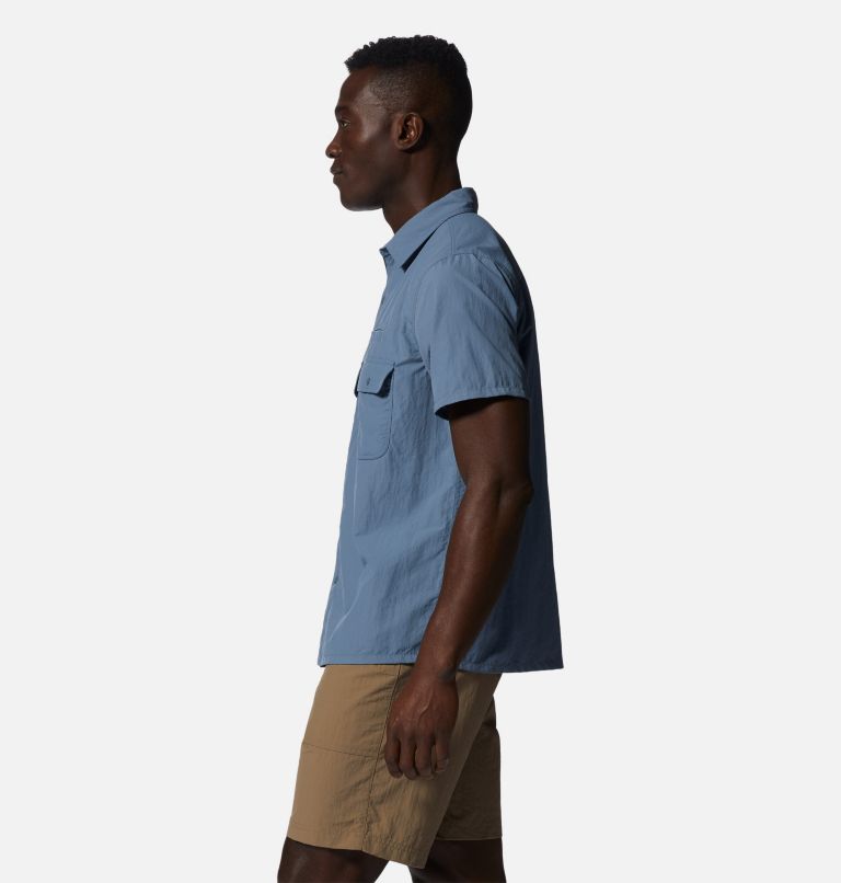 Thumbnail: Men's Stryder Short Sleeve Shirt, Color: Light Zinc, image 3