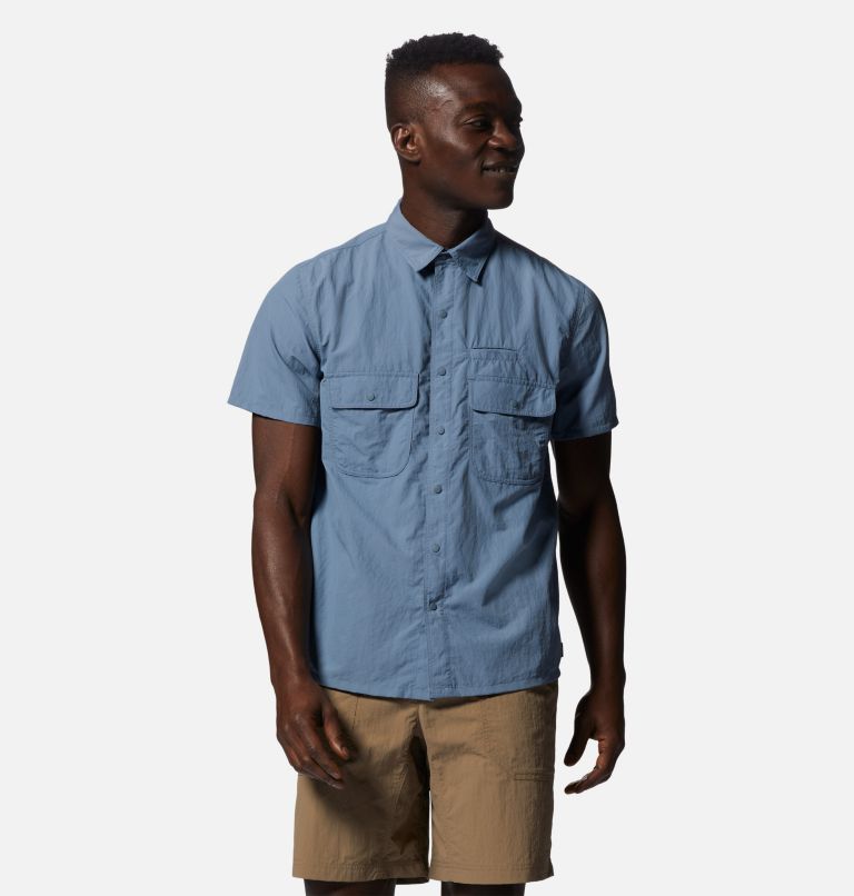 Thumbnail: Men's Stryder Short Sleeve Shirt, Color: Light Zinc, image 5