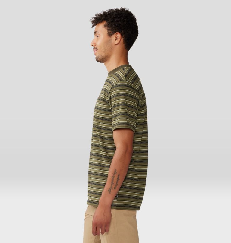 FINAL SALE - CHAIN RELAXED FIT STRIPED SHORT SLEEVE SHIRT