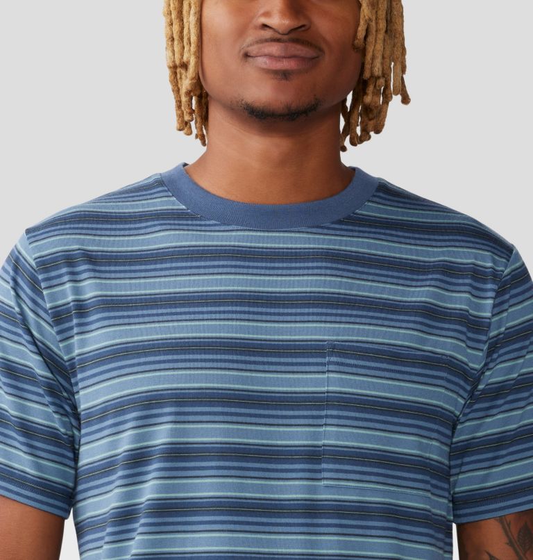 Thumbnail: T-shirt à manches courtes Low Exposure Homme, Color: Zinc Crag Stripe, image 4