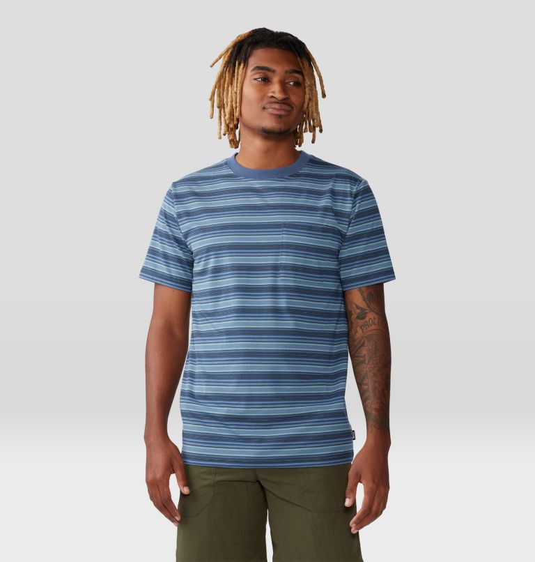 T-shirt à manches courtes Low Exposure Homme, Color: Zinc Crag Stripe, image 5