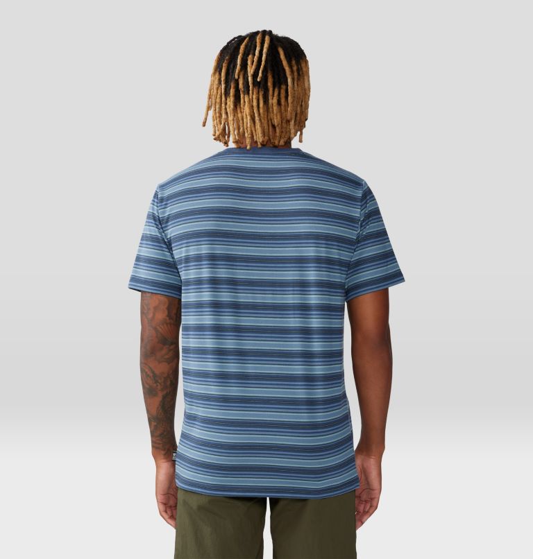 Thumbnail: T-shirt à manches courtes Low Exposure Homme, Color: Zinc Crag Stripe, image 2
