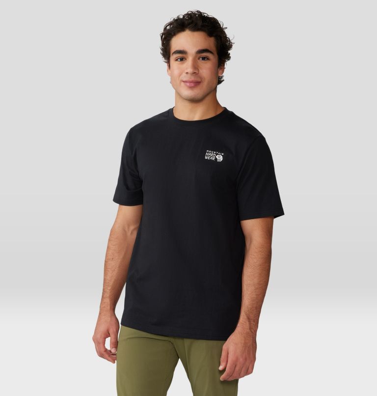 Men's MHW Back Logo Short Sleeve, Color: Black, image 6