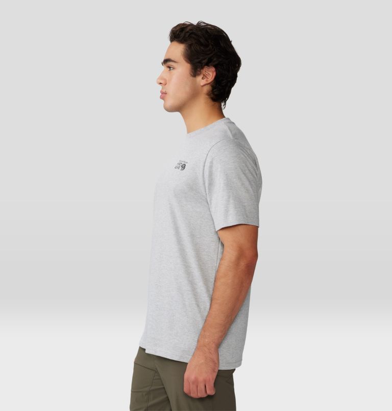 Men's MHW Back Logo Short Sleeve, Color: Hardwear Grey, image 3