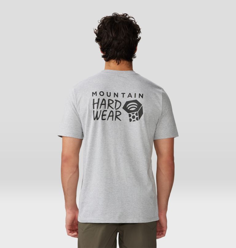 Men's MHW Back Logo Short Sleeve, Color: Hardwear Grey, image 2