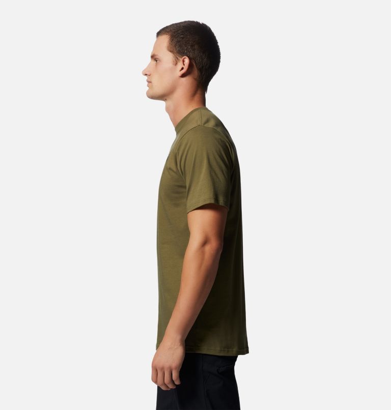 Thumbnail: T-shirt à manches courtes MHW Back Logo Homme, Color: Combat Green, image 3