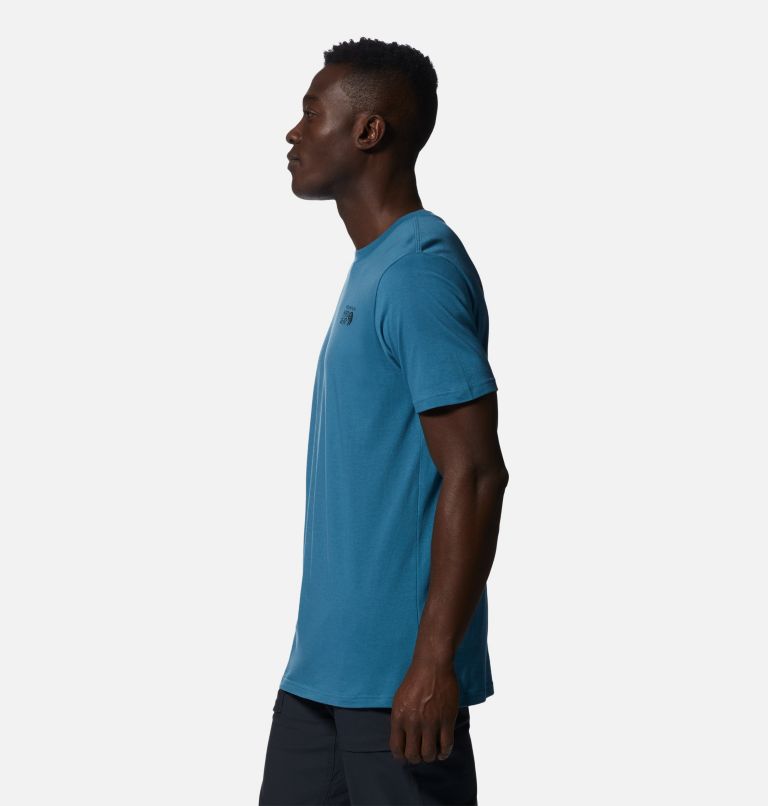 Men's MHW Back Logo Short Sleeve, Color: Caspian, image 3
