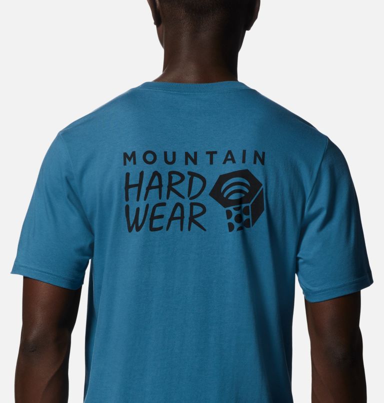 Men's MHW Back Logo Short Sleeve, Color: Caspian, image 5