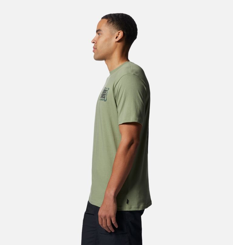 Men's Happy Trails Short Sleeve, Color: Field, image 3