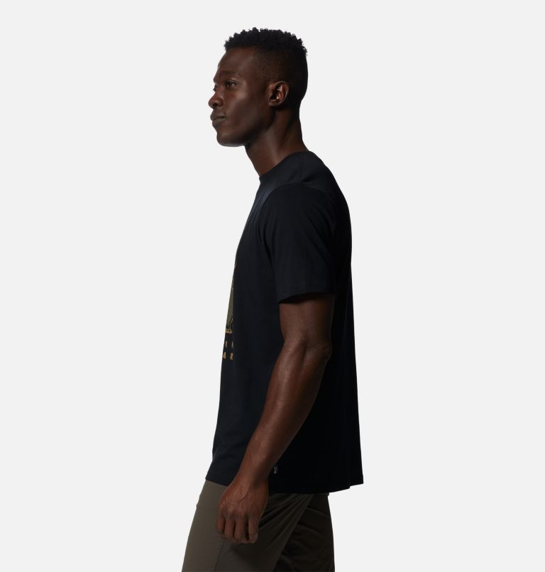 Men's Grizzly Short Sleeve, Color: Black, image 3