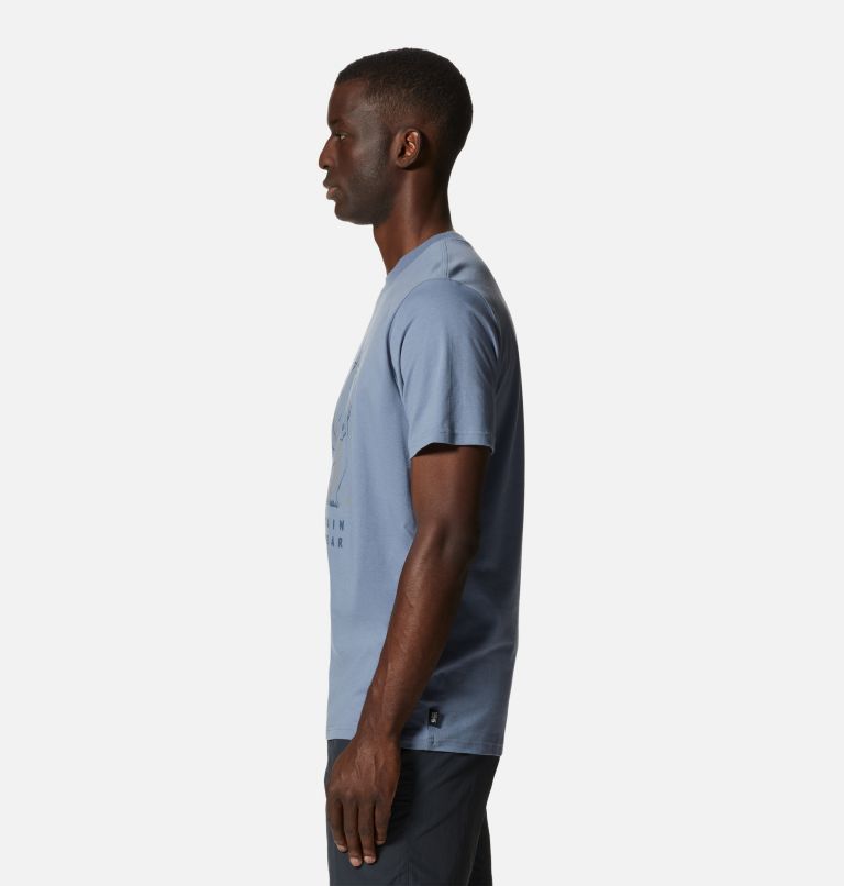Men's Grizzly Short Sleeve, Color: Light Zinc, image 3