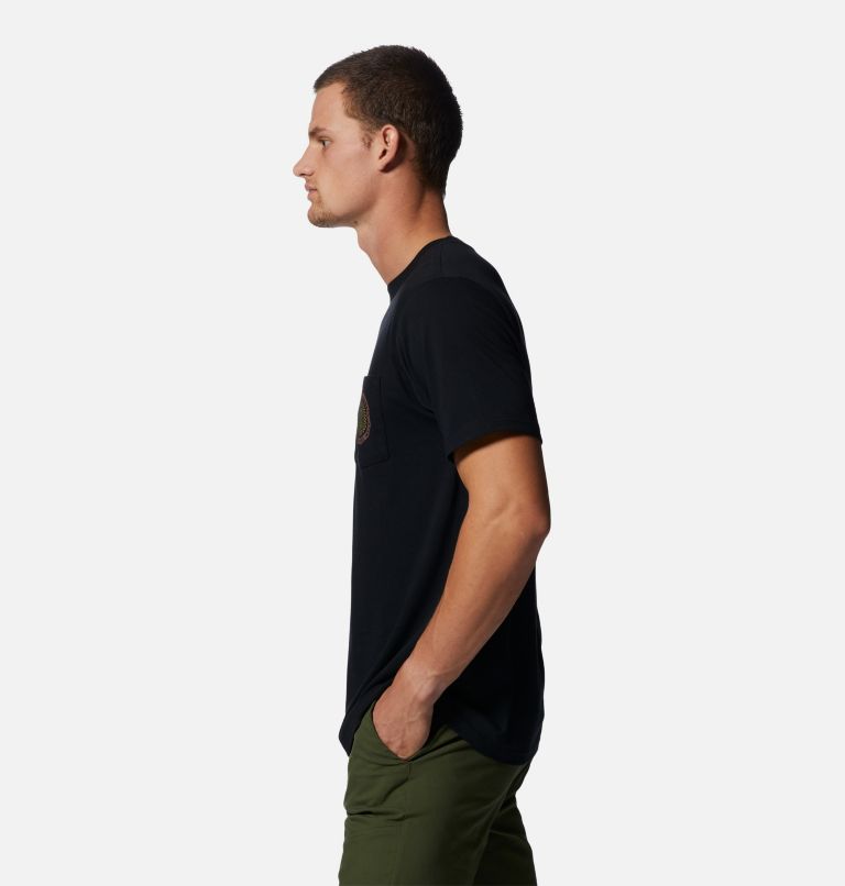 Men's MHW Pocket Tee, Color: Black, image 3