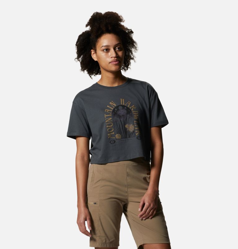 Women's Alpine Flowers Short Sleeve Tee, Color: Volcanic, image 5