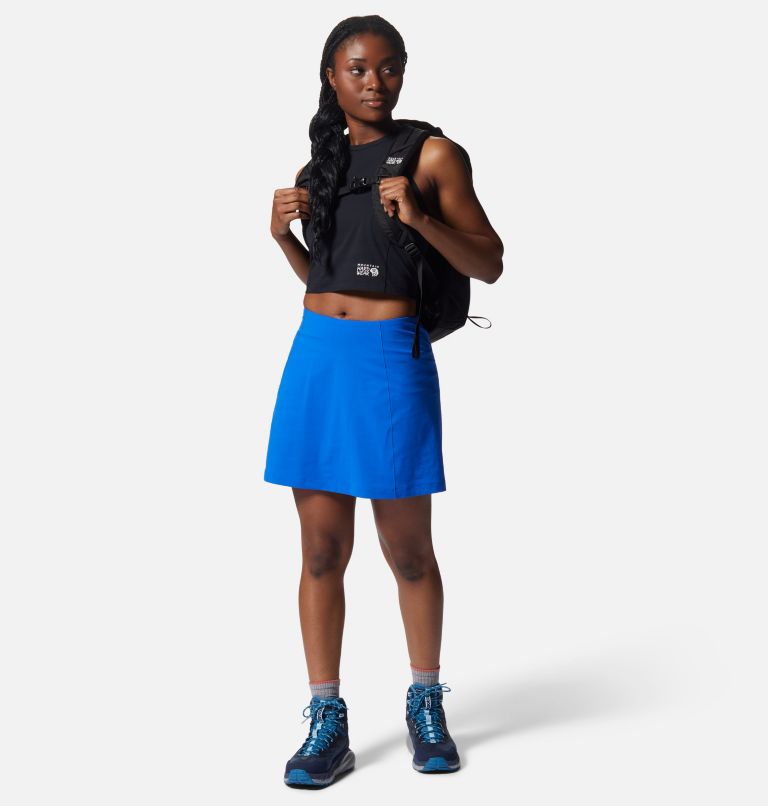 Women's Mountain Stretch Skort, Color: Bright Island Blue, image 7
