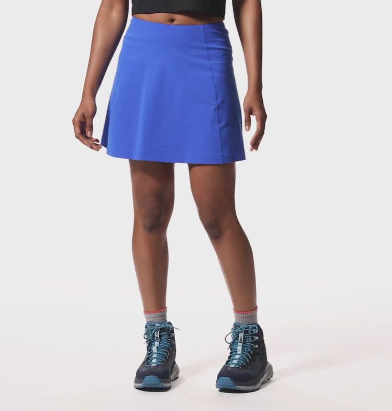 Women's Mountain Stretch Skort, Color: Bright Island Blue